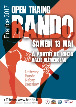 L’Open Bando Thaing 2017 Grenoble aura lieu le 13 mai